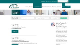 
                            6. Employee Login | Premier Medical Staffing Services | medical ... - Premier Employee Portal