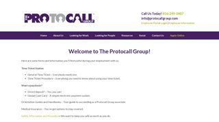 
                            1. Employee Login - The Protocall Group
