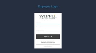 
                            6. Employee Login - WM Clock: Workforce Management Clock - Wipfli Payroll Portal