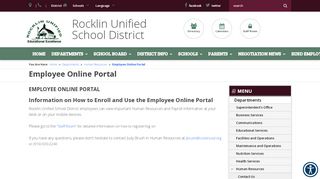 
                            5. Employee Online Portal - Rocklin Unified School District - Rusd Employee Portal