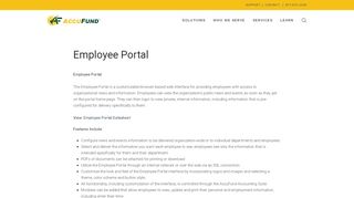 
                            6. Employee Portal - AccuFund - Accufund Employee Portal Portal
