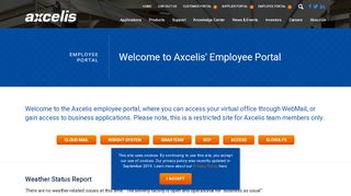 
                            3. Employee Portal - Axcelis - Axcelis Supplier Portal