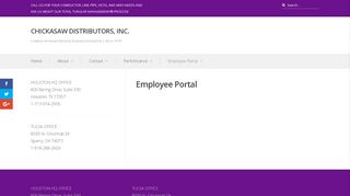 
                            4. Employee Portal – CHICKASAW DISTRIBUTORS, INC. - Chickasaw Nation Employee Portal
