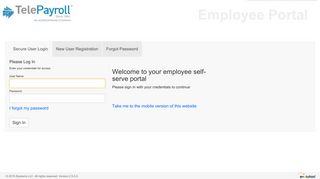 
                            7. Employee Portal - Ezcorp Self Service Login