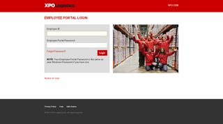 
Employee Portal Login - XPO
