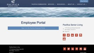 
                            2. Employee Portal | Pacifica Senior Living - Portal Pacifica