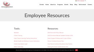 
                            8. Employee Resources - Arkansas Support Network - Asn Online Portal