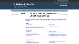
                            3. Employee Resources (Employee Login Required) - GUHSD - Guhsdaz Login