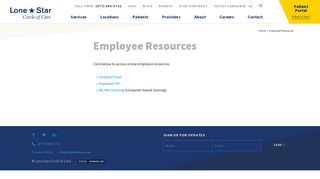 
                            4. Employee Resources | Lone Star Circle of Care - Lone Star Learning Portal