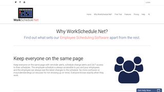 
Employee Scheduling - Why WorkSchedule.Net
