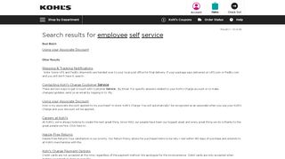 
                            3. employee self service - Find Answers - Kohl's - Kohls Ess Portal