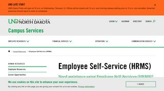 
Employee Self-Service (HRMS) | University of North Dakota

