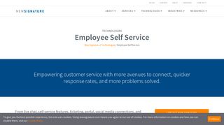 
Employee Self Service - New Signature
