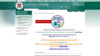 Employee Self-Service portal - Loudoun County Public Schools