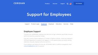 
Employee Support Login | Paystubs | Password Reset - Ceridian
