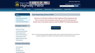 
                            6. Employee Time Reporting - Missouri State Highway Patrol - Mo Gov Ess Portal
