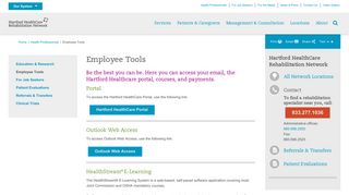 
                            2. Employee Tools | Hartford HealthCare Rehabilitation Network - Hartford Hospital Portal Epay