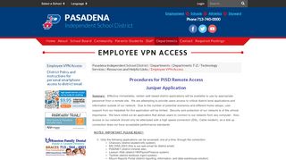 
                            2. Employee VPN Access - Pasadena Independent School District - Pisd Lawson Portal Portal