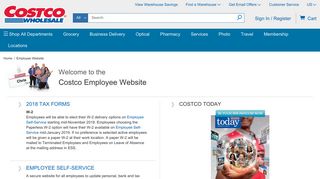 Employee Website  Costco