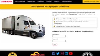 
Employee/Contractor Login - Barr-Nunn Truck Driving Jobs  
