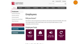 
                            1. Employees — Albuquerque Public Schools - Aps Edu Email Portal
