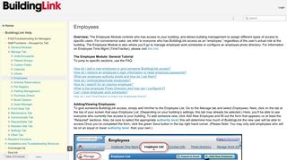 
                            2. Employees - BuildingLink Help Site - Building Link Employee Portal