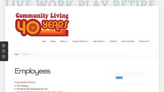
Employees - Community Living Inc.
