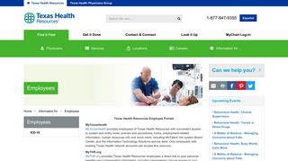 
                            1. Employees Dallas - Fort Worth, TX, Texas Health Resources - THR - Mythr Employee Portal