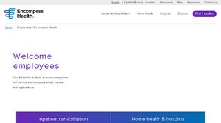 
                            2. Employees | Encompass Health - Encompass Employee Email Portal