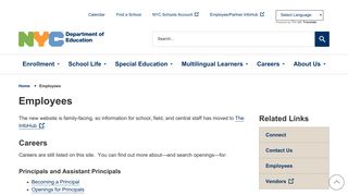 
                            1. Employees - New York City Department of Education - Cybershift Portal