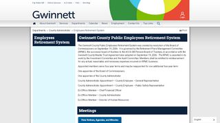 
Employees Retirement System | Gwinnett County  
