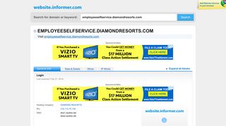 
employeeselfservice.diamondresorts.com at Website Informer ...
