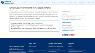 
                            2. Employee/Team Member/Associate Portal at the Lutheran ...