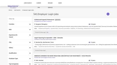 Employer Login Jobs (Mar 2020) - Latest Employer Login Job ...