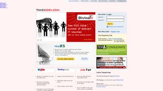 
                            2. Employer : Login Page - TimesJobs - Times Job Portal Employer Portal