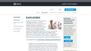 Employers - Alere Toxicology - Alere Toxicology Portal