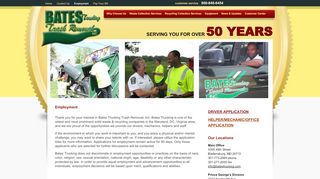 
                            6. Employment | Bates Trucking & Trash Removal, Inc - Bates Employee Portal
