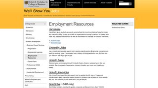
Employment Resources | Trulaske College of Business ...
