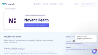 
                            7. Employment verification for Novant Health | Truework - Novant Api Login