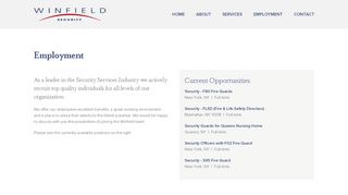 
                            4. Employment – Winfield Security - Winfield Security Portal