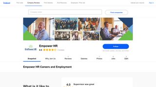 
Empower HR Careers and Employment | Indeed.com  
