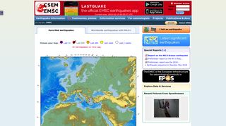 
                            8. EMSC: Earthquakes - Earthquake today - Latest Earthquakes in the ... - Emsc Portal