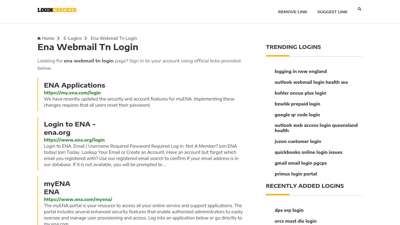 Ena Webmail Tn Login — Sign In to Your Account