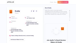 
                            4. Enably | Apollo - Apollo.io - Enably Loans Portal