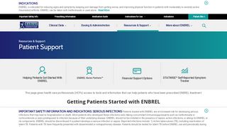 
                            7. Enbrel® (etanercept) Patient Support Information for HCPs - Enbrel Support Portal