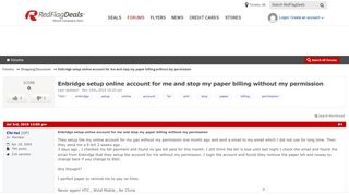 Enbridge setup online account for me and stop my paper billing ... - Enbridge Portal My Account