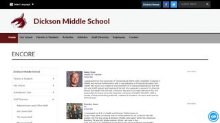 
                            4. ENCORE - Dickson County School District - Encore Iep Portal