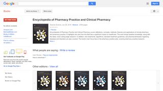 
                            6. Encyclopedia of Pharmacy Practice and Clinical Pharmacy - Nps Pharmacy Practice Review Portal