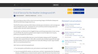 
                            4. End of Service for the Weather Underground API - 1 - Www Wunderground Com Weather Api D Portal Html