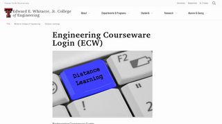 
                            7. Engineering Courseware Login (ECW) | Distance Learning ... - Courseware Portal